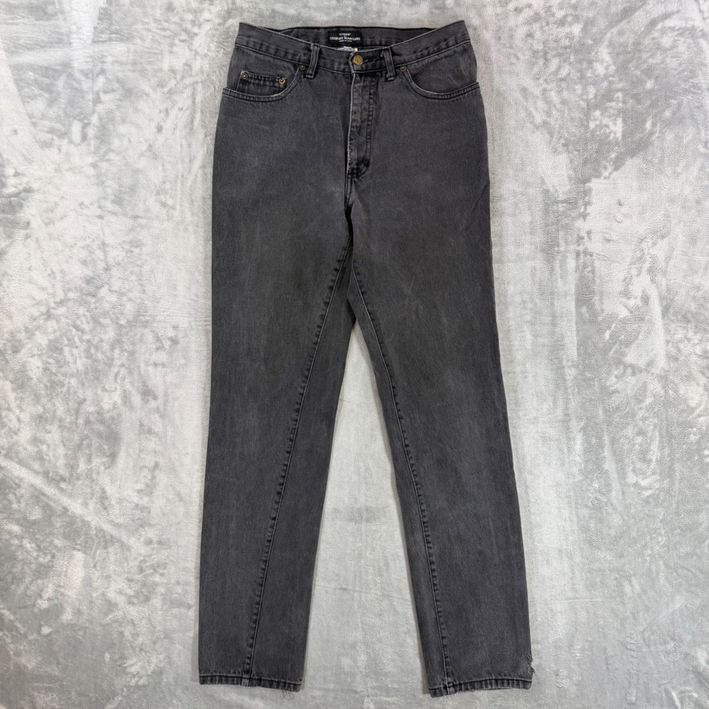 Vintage Guess Straight Leg Jeans Mens Size 32x34 Faded Black Denim Pants
